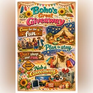 Boho’s Giveaway Flyer